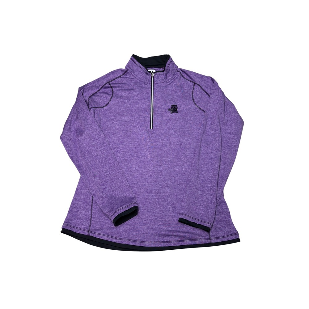 FootJoy Womens Purple Heathered‎ Quarter Zip Golf Pullover Bear Lakes Size M